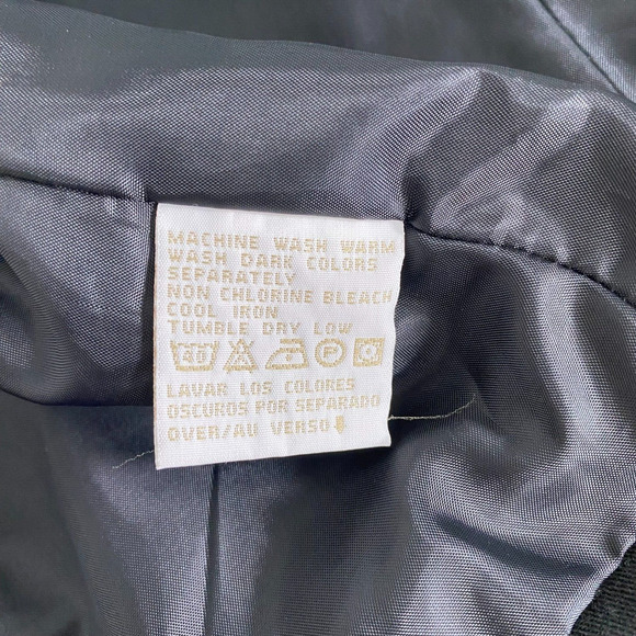 Liz Claiborne Womens Blazer Size 12 Petite Black Notch Lapel 100% Cotton Career - Picture 5 of 11